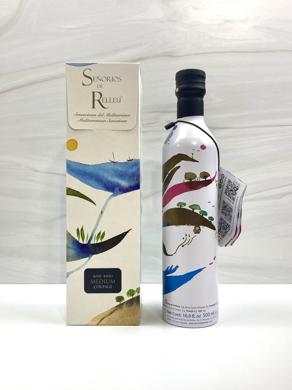 Señorios de Relleu: Extra Virgin Olive Oil (Medium Coupage) from Spain (500 ml)