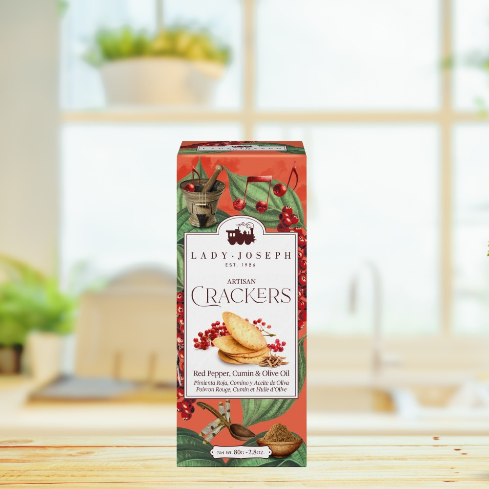 Lady Joseph Artisan Vegan Crackers with Red Pepper Cumin 3