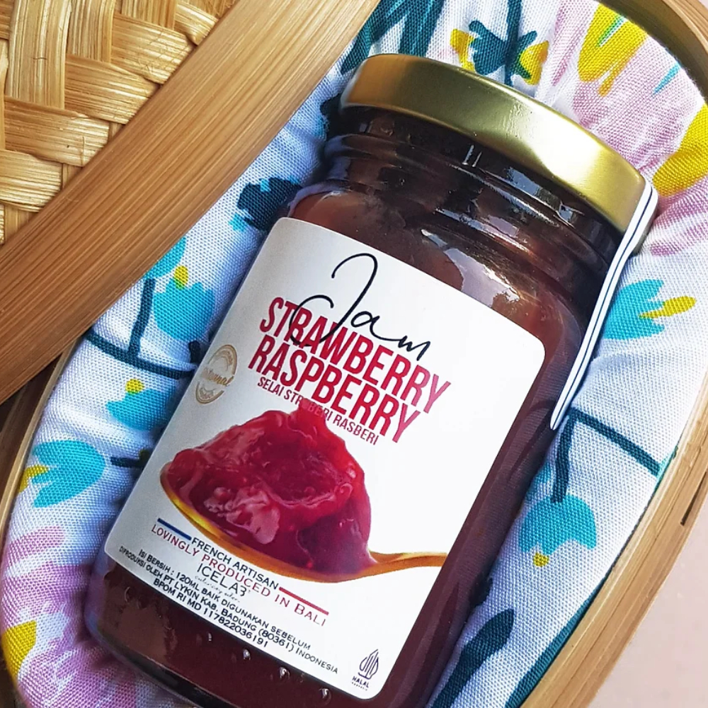 Strawberry Raspberry jam Gift Basket