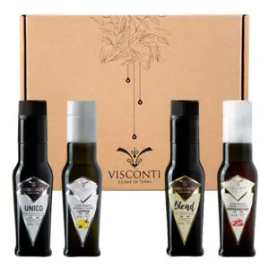 Visconti: Extra Virgin Olive Oil (4 Pack) from Italy (100 ml each one)