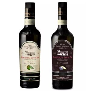 Gonnelli Extra Virgin Olive Oil Duo Pack - Green Olives and Black Olives